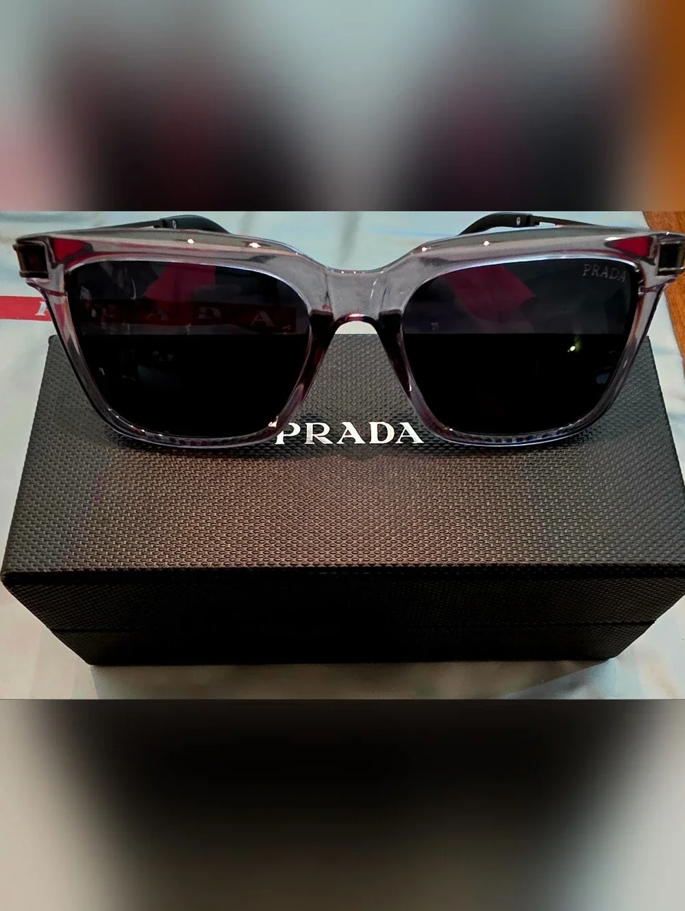 Prada Men’s Black Gradient Sunglasses - PRADA